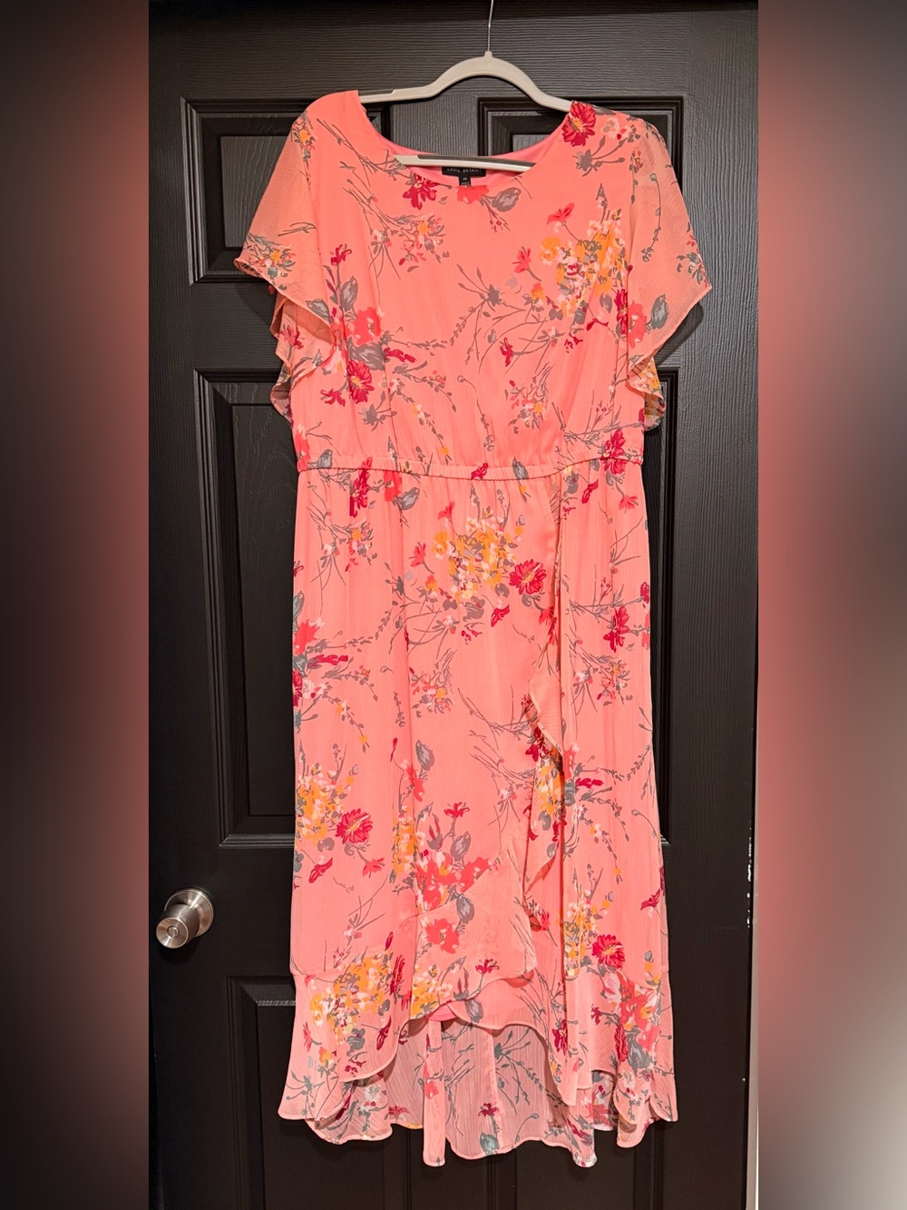 Lane Bryant Peachy Pink Midi Dress